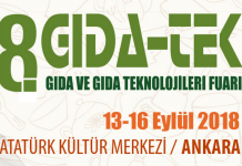 GIDA TEK 8. GIDA TEKNOLOJİLERİ FUARI EYLÜL AYINDA ANKARA’DA DÜZENLENECEK