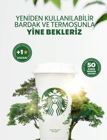 Starbucks’tan Kendi Bardağını Getirenlere Özel Ayrıcalıklar starbucks